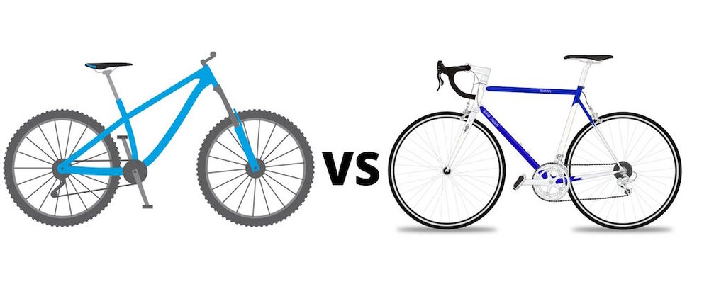 The Differences Between a Mountain Bike and a Road Bike